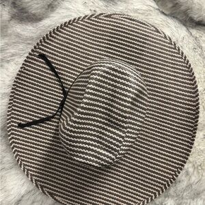 Striped Black and White cowboy hat